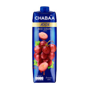 Nước ép nho đỏ 100% Chabaa hộp 1L (1 Hộp)
