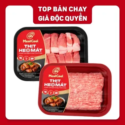 Combo Meatcool: thịt heo xay và thịt heo đa năng khay 400g