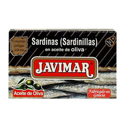 Cá mòi mini ngâm dầu olive 7/10 con Javimar hộp 90g (1 Hộp)