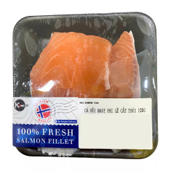 Cá hồi Nauy phi lê cắt thỏi 100g (1 vỉ)