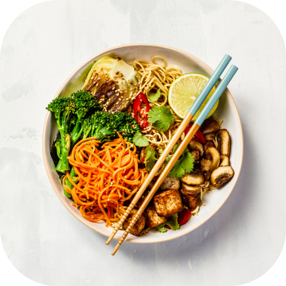 bún chay nấm sa tế cà chua kingfoodmart