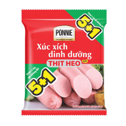 Xúc xích thịt heo Ponnie gói 198g (1 Gói)