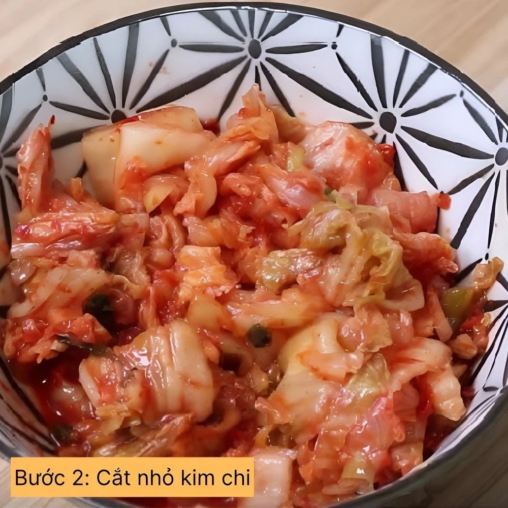 cắt nhỏ kim chi