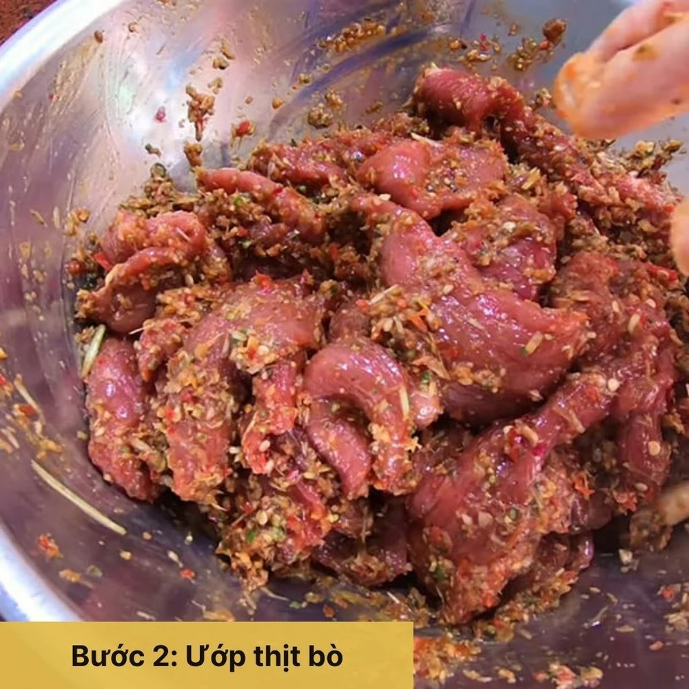 Ướp thịt bò