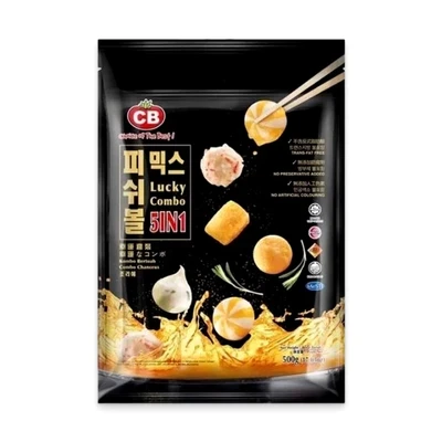 Combo cá viên lucky 5 trong 1 CB gói 500g