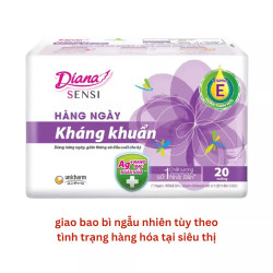 Băng vệ sinh hàng ngày Sensi kháng khuẩn Diana gói 20 miếng