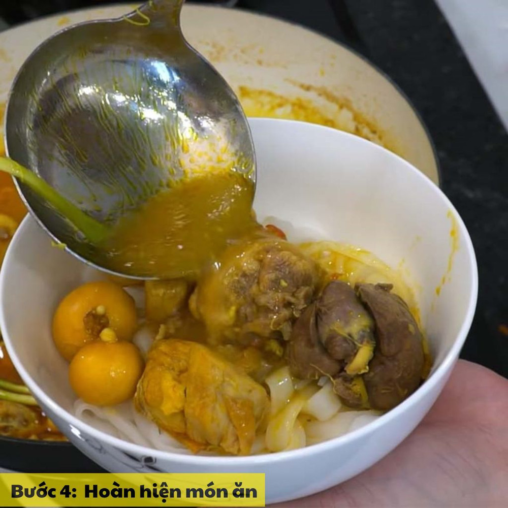 hoàn thiện món ăn