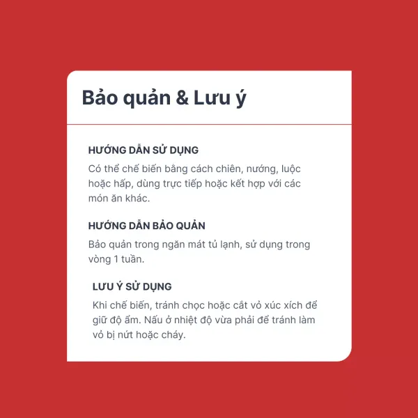 Xúc xích dinh dưỡng heo DHA Vissan gói 5 cây x 35g