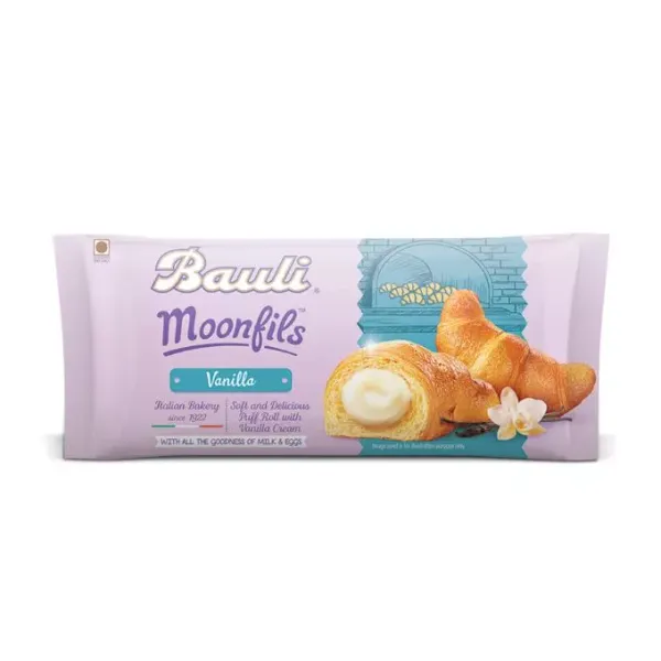 Bánh sừng bò hương vanila Bauli Moonfils gói 45g