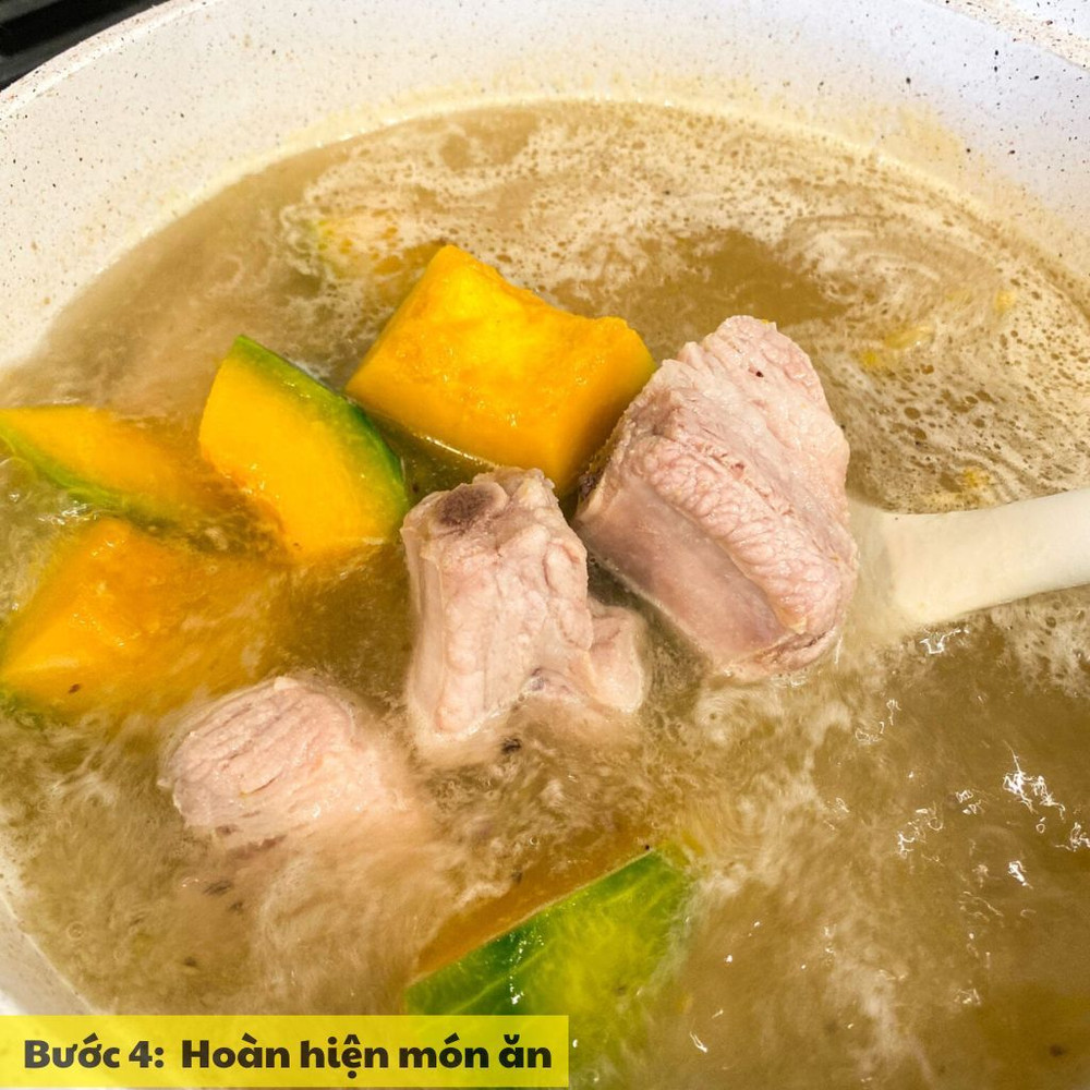 hoàn thiện món ăn