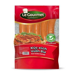 Xúc xích vườn bia 10cm Le Gourmet gói 500g (1 Gói)