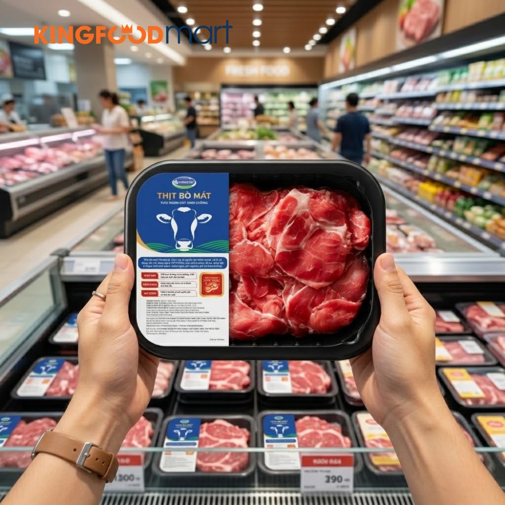  Vinabeef thịt bò Việt Nam chất lượng cao nội địa ứng dụng công nghệ bảo quản hiện đại.