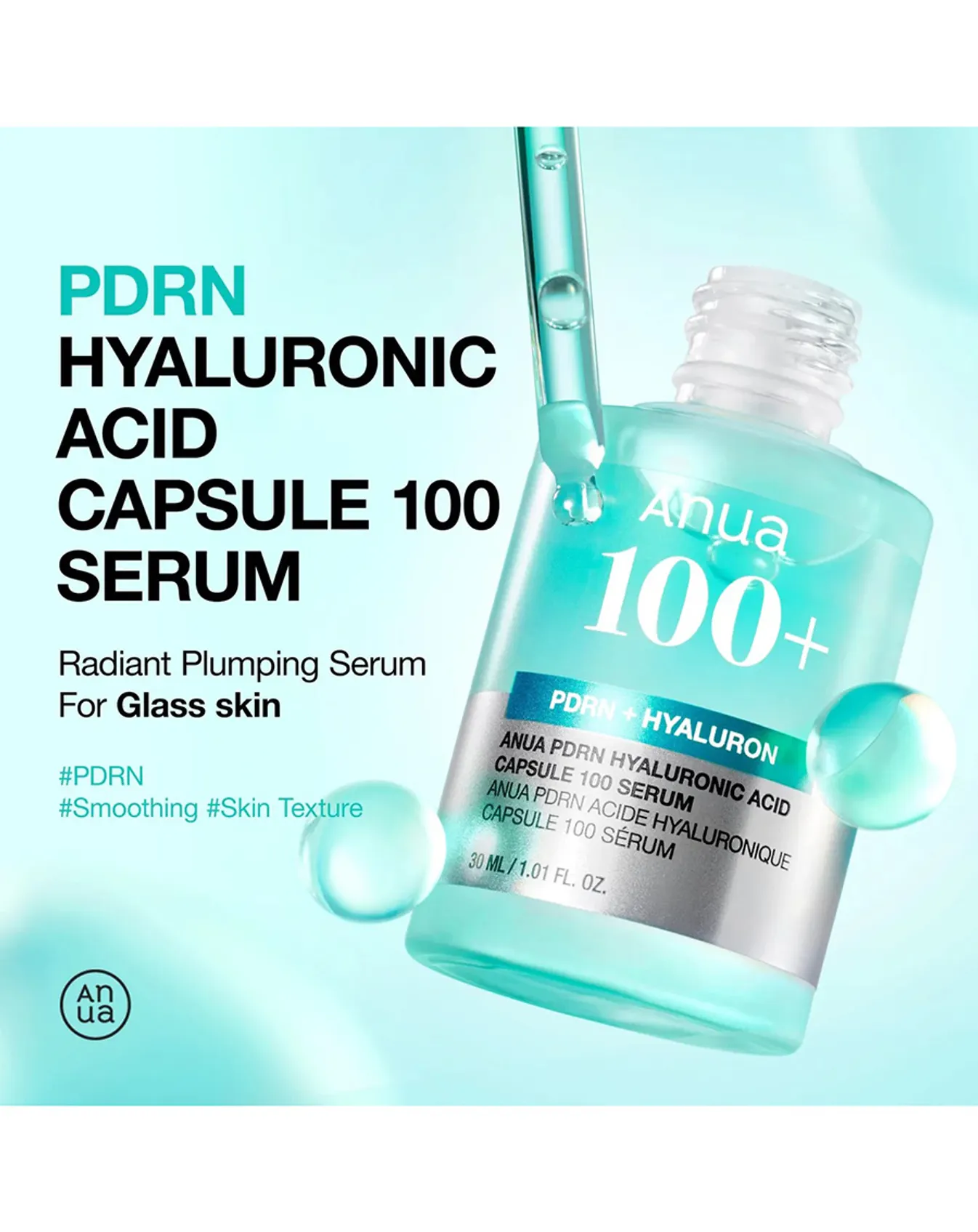 Tinh Chất Giúp Trẻ Hóa Da Anua Pdrn Hyaluronic Acid Capsule 100 Serum SR031 - Image 2