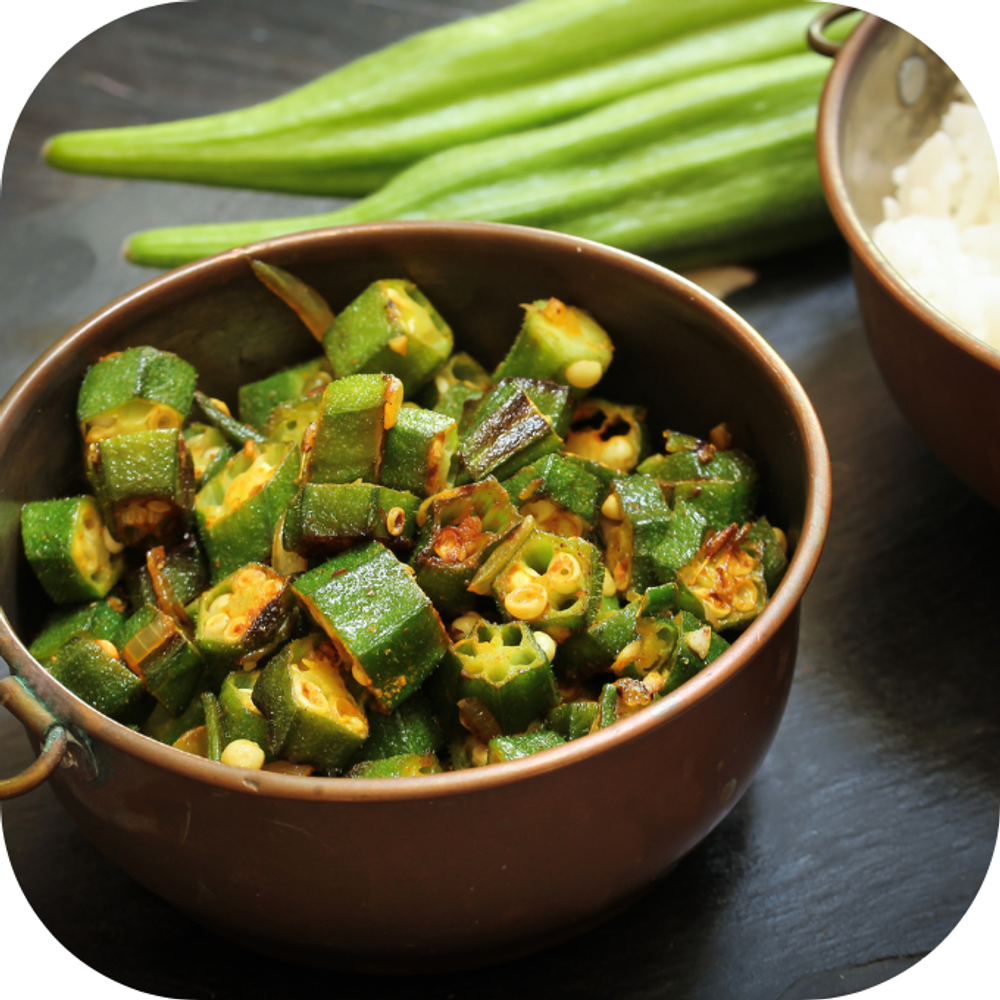 Món ăn đậu bắp Kingfoodmart