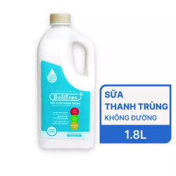 Sữa tươi thanh trùng không đường Delifres chai 1.8l