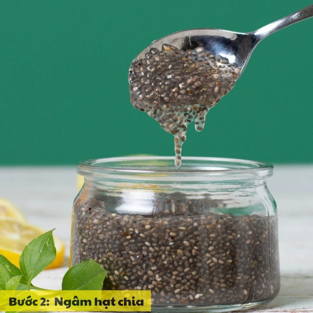 ngâm hạt chia