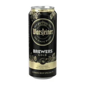 Bia Brewers Gold 5.2% Warsteiner lon 500ml