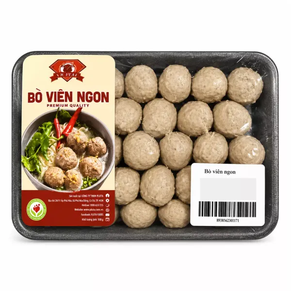 Bò viên ngon VN Pure khay 200g