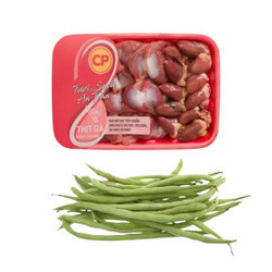 Combo Xào: Đậu Cove 250g & Lòng Gà 250g