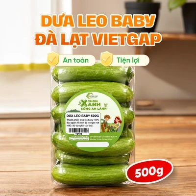 Dưa leo baby Đà Lạt vỉ 500g