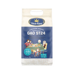 Gạo thơm đậm đà ST24 Vua Gạo túi 5kg