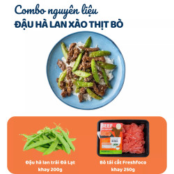Combo đậu hà lan xào thịt bò