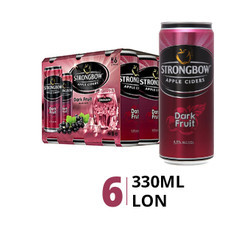 Lốc nước táo lên men hương dâu đen 4.5% Strongbow 330ml (6 Lon)