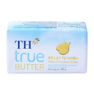 Bơ lạt tự nhiên TH True Milk khối 200g