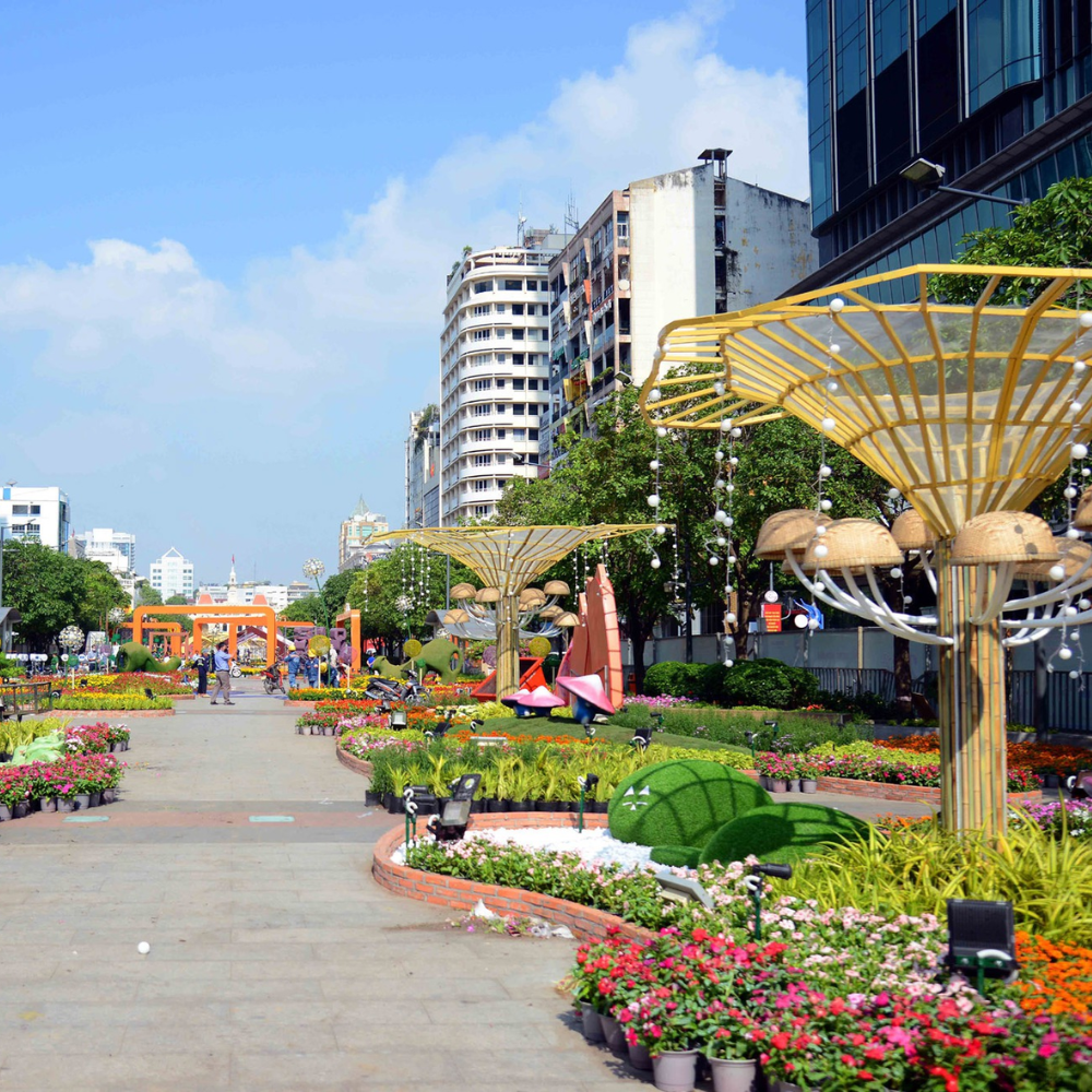 Đường hoa Nguyễn Huệ - địa điểm tham quan đẹp Tết Nguyên Đán 2026