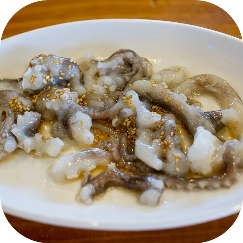 ăn bạch tuộc sống Kingfoodmart