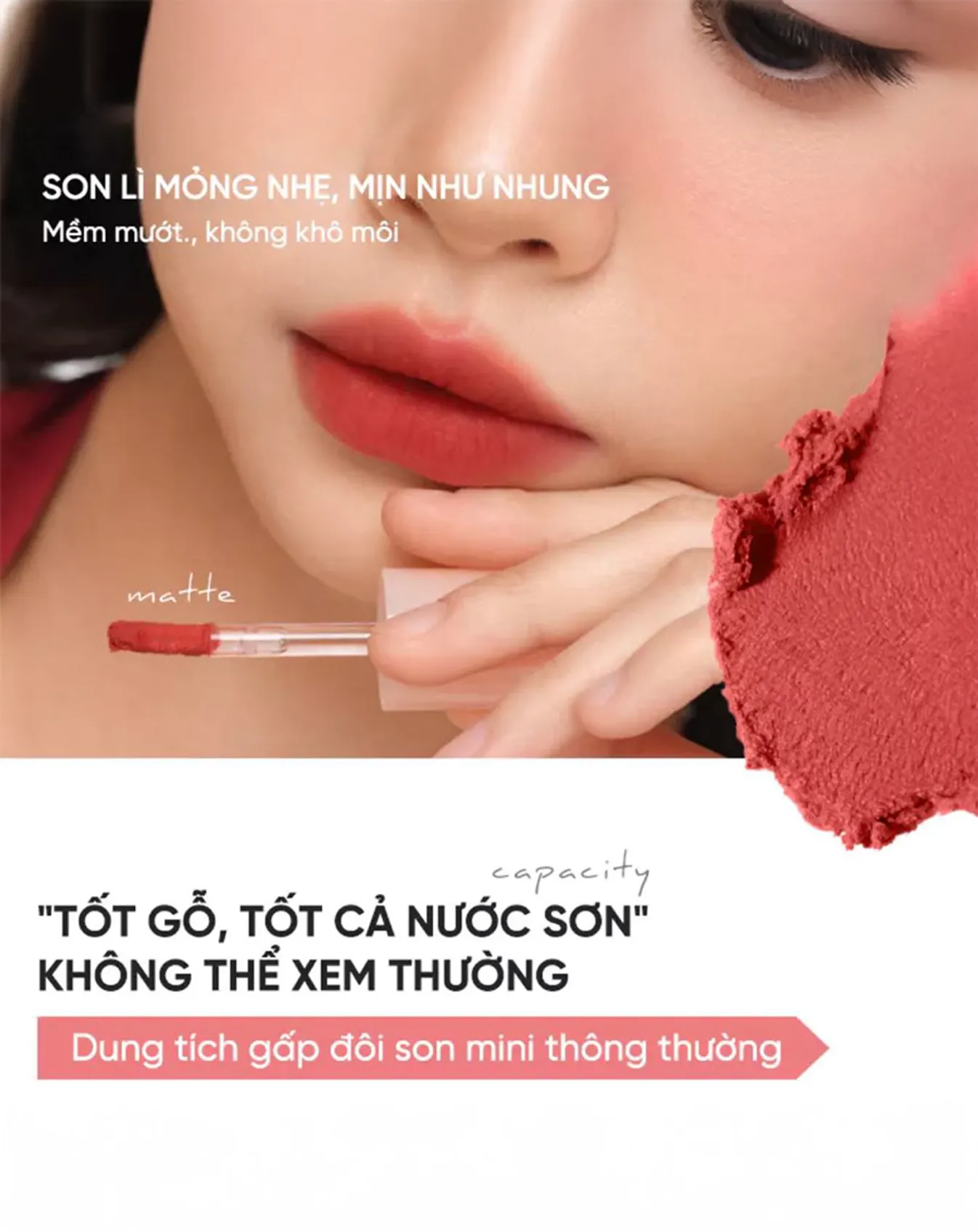 Son Kem Bùn Judydoll Matte Lip Mud - Image 2