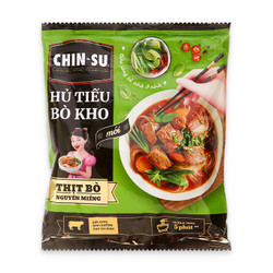 Hủ tiếu bò kho có thịt thật gói Chinsu gói 152g