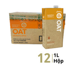 Thùng sữa yến mạch Barista's Choice Vitasoy hộp 1L (12 Hộp)