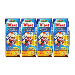 Lốc sữa hạt năng lượng B'Fast hương cam hộp 180ml (4 Hộp)