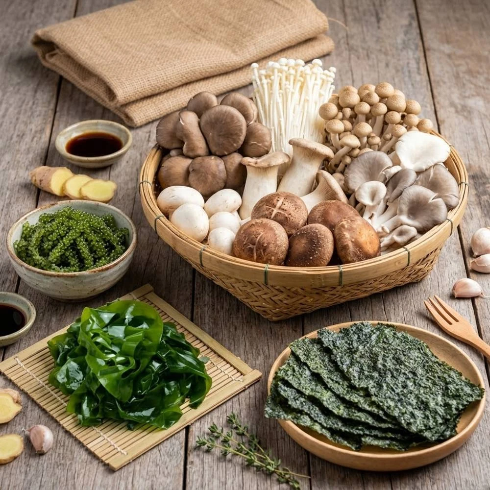Top 5 thương hiệu nấm và rong biển Tick Xanh tại Kingfoodmart cho người yêu thực phẩm healthy
