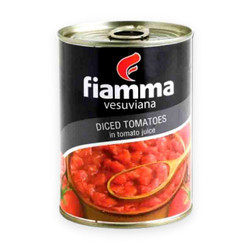 Cà chua xắt miếng Fiamma Diced Tomatoes hộp 400g (1 Hộp)