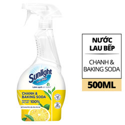 Nước lau bếp chanh & baking soda Sunlight chai 500ml