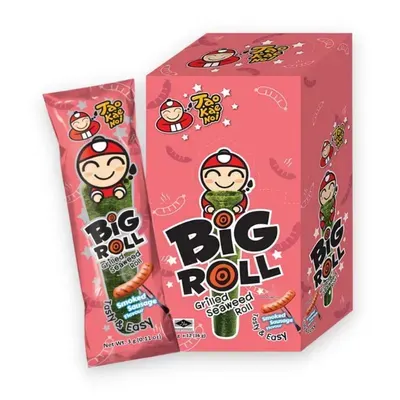 Rong biển Big Roll vị xúc xích xông khói Taokaenoi gói 3g