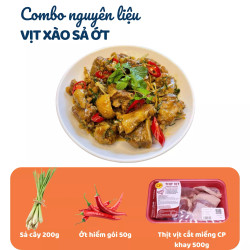 Combo vịt xào sả ớt