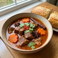 Bò kho nước dừa mềm thơm, ngọt vị