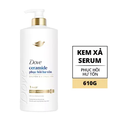 Kem xả Serum phục hồi hư tổn Dove chai 610g