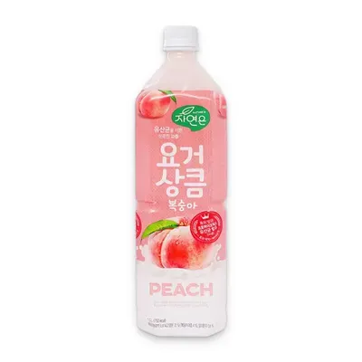 Nước trái cây lợi khuẩn Hàn Quốc vị đào Woongjin chai 1500ml