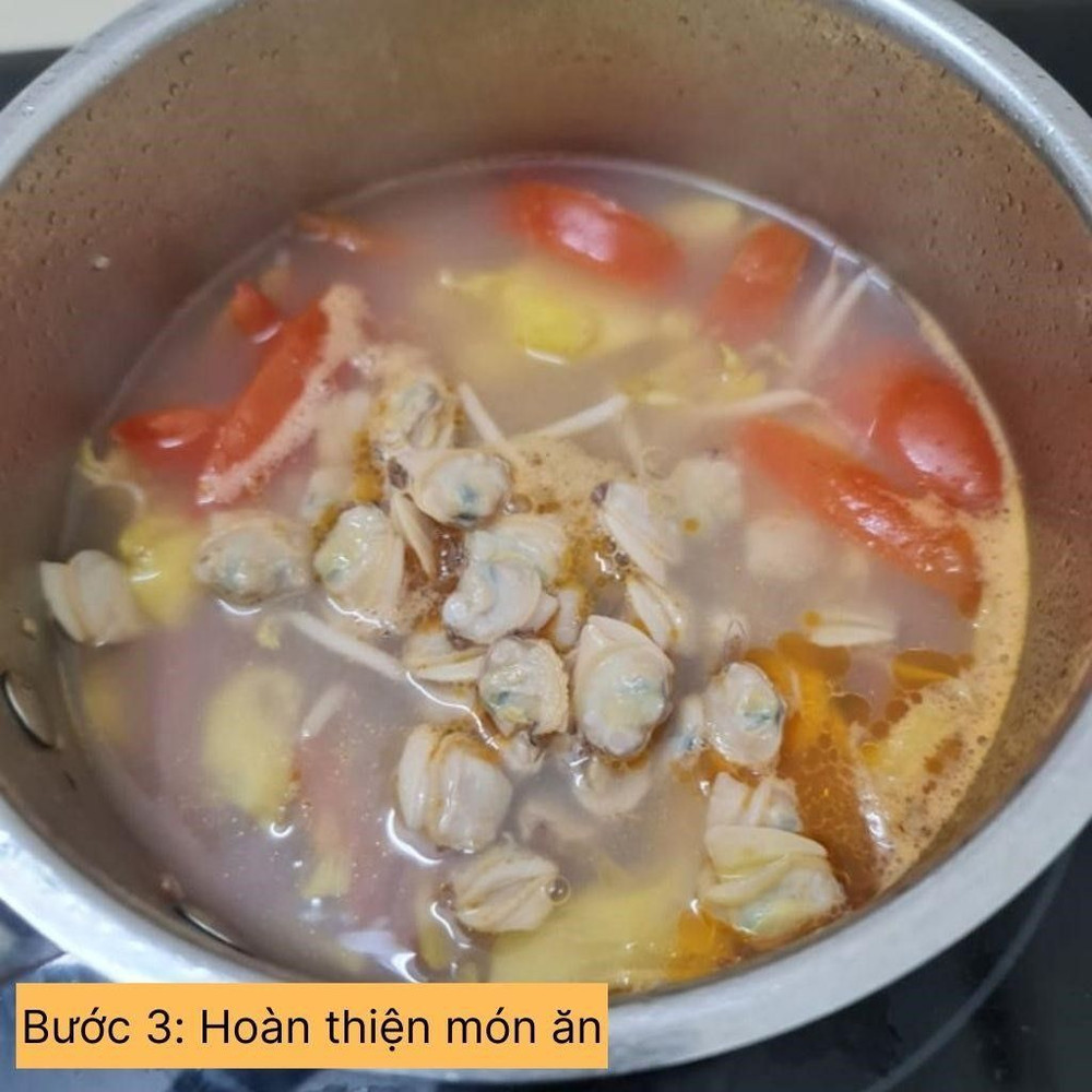 hoàn thiện món ăn