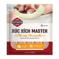 Xúc xích phô mai Mozzarella Meat Master gói 200g (1 Gói)