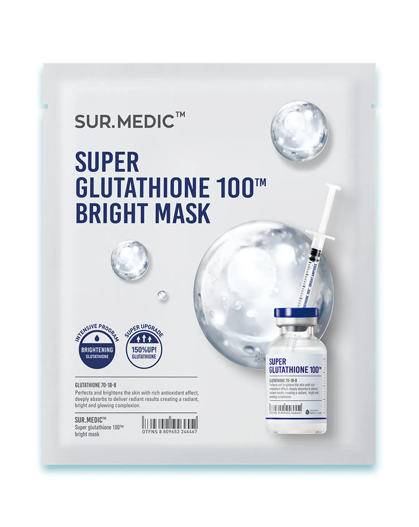 Mặt Nạ Dưỡng Trắng Da Sur.Medic Bright Glutatione Mask Chuyên Dưỡng Trắng 30g - Image 1