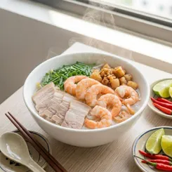 Cách nấu hủ tiếu tôm thịt thơm ngon, nước dùng ngọt tự nhiên