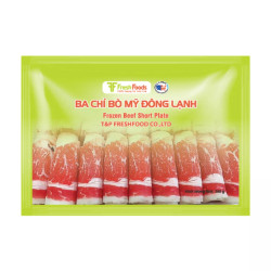 Ba chỉ bò Mỹ hotpot T&P 300g (1 khay)