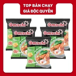 Combo 5 gói mì dinh dưỡng khoai tây Omachi lẩu tôm càng 80g