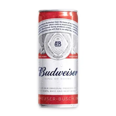 Bia 5% Sleek Budweiser lon 330ml