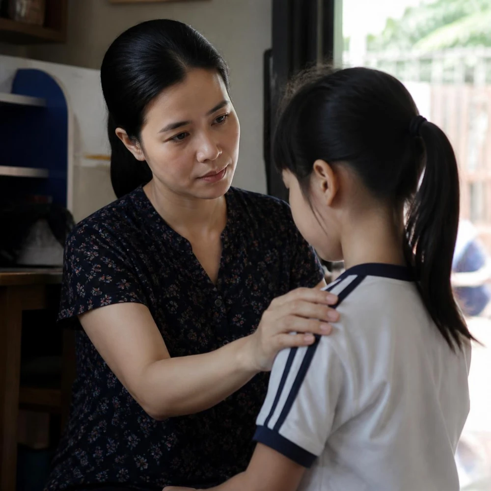 Trước một cuộc trò chuyện, hãy đặt mình vào nỗi lòng của mẹ. (Ảnh được tạo bởi AI)   
